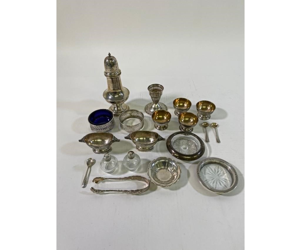 Sterling silver tableware to
