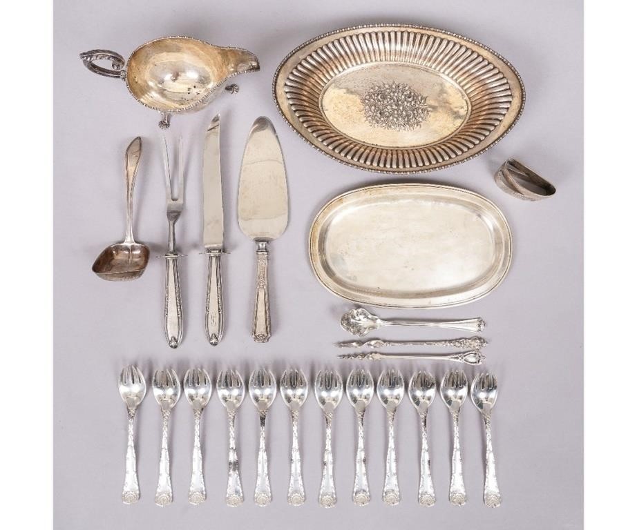Sterling silver tableware to