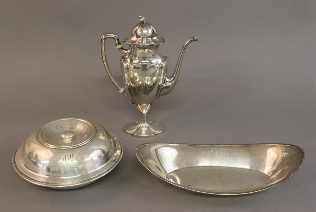 Sterling silver tableware, to