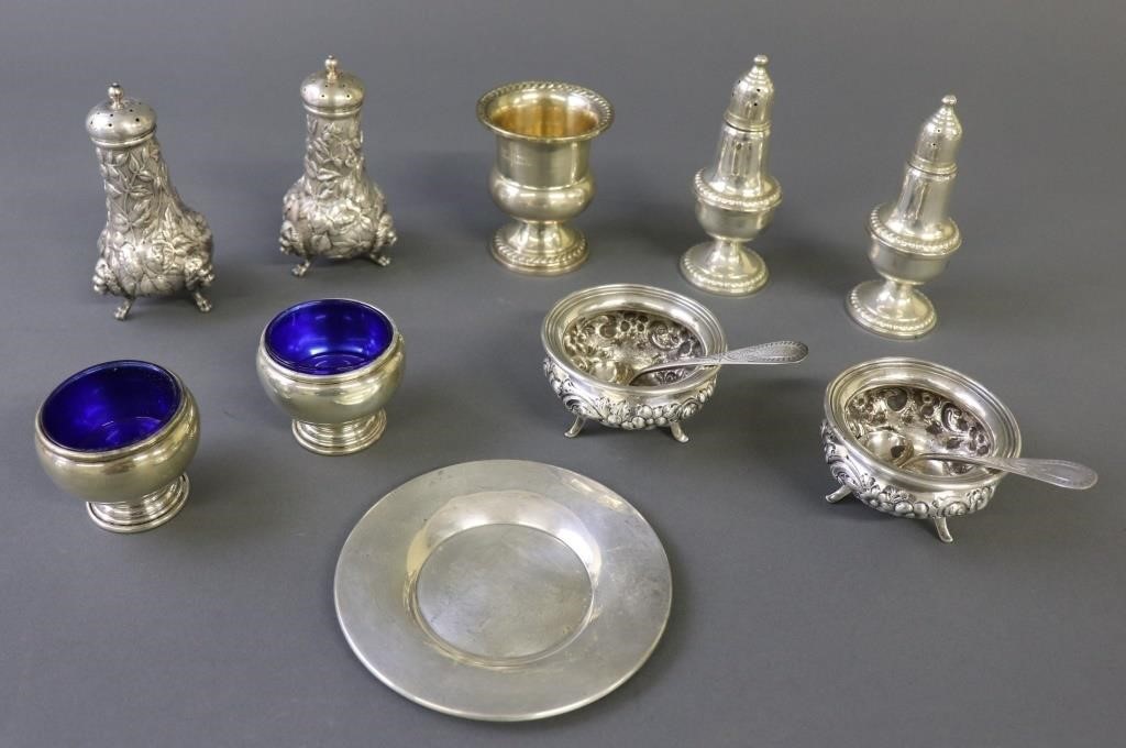 Sterling silver tableware to