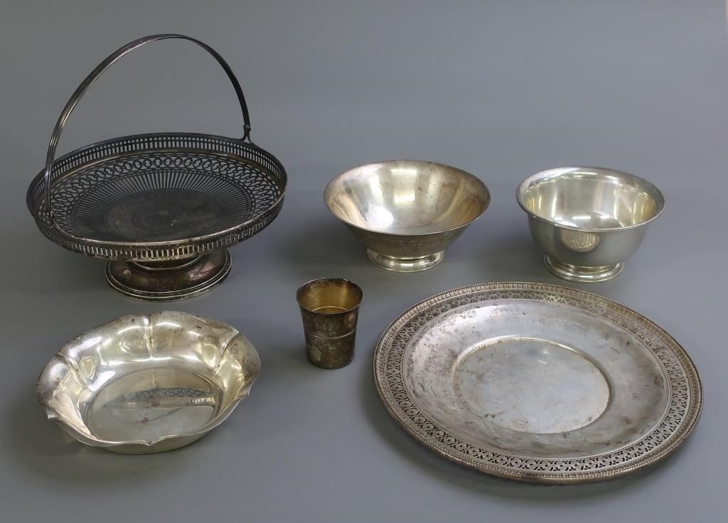 Sterling silver tableware to