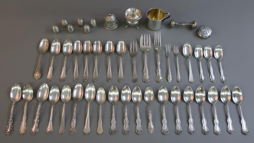 Sterling silver tableware,