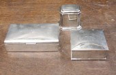 STERLING SILVER TEA CADDY AND