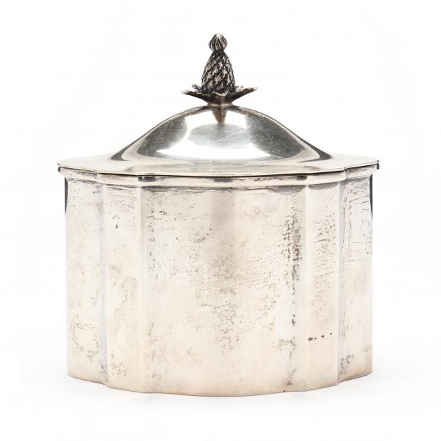 STERLING SILVER TEA CADDY Mark of