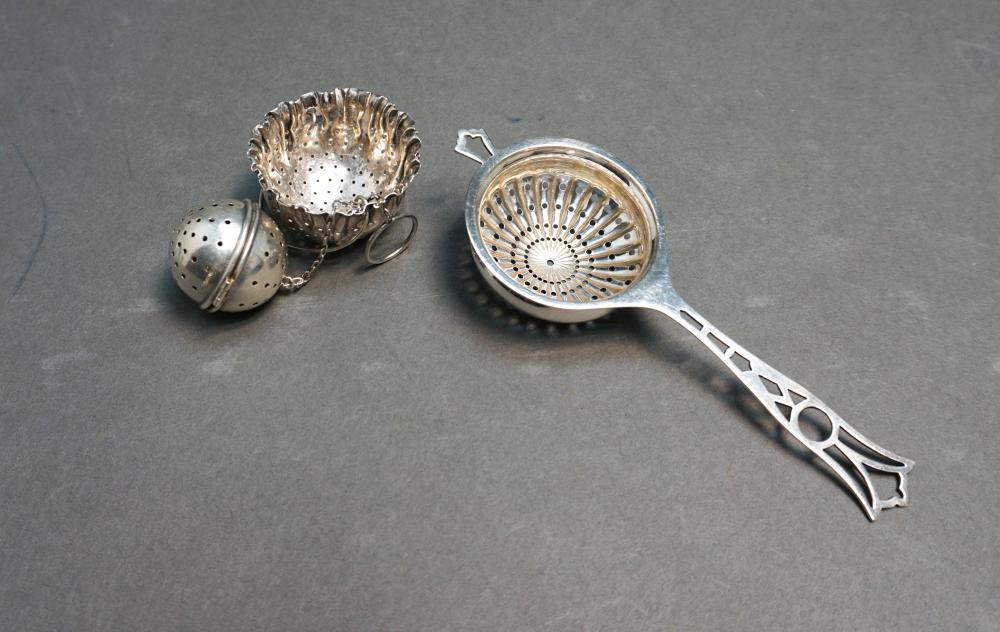 STERLING SILVER TEA STRAINER,
