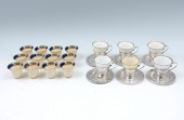 STERLING SILVER TEACUPS WITH L