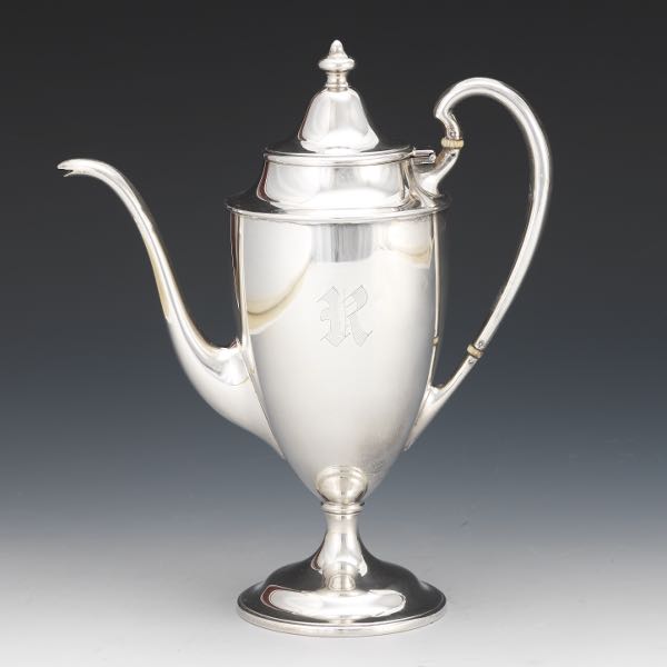 STERLING SILVER TEAPOT 9 ¾"H x 8