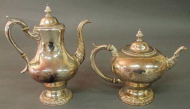 Sterling silver teapot and