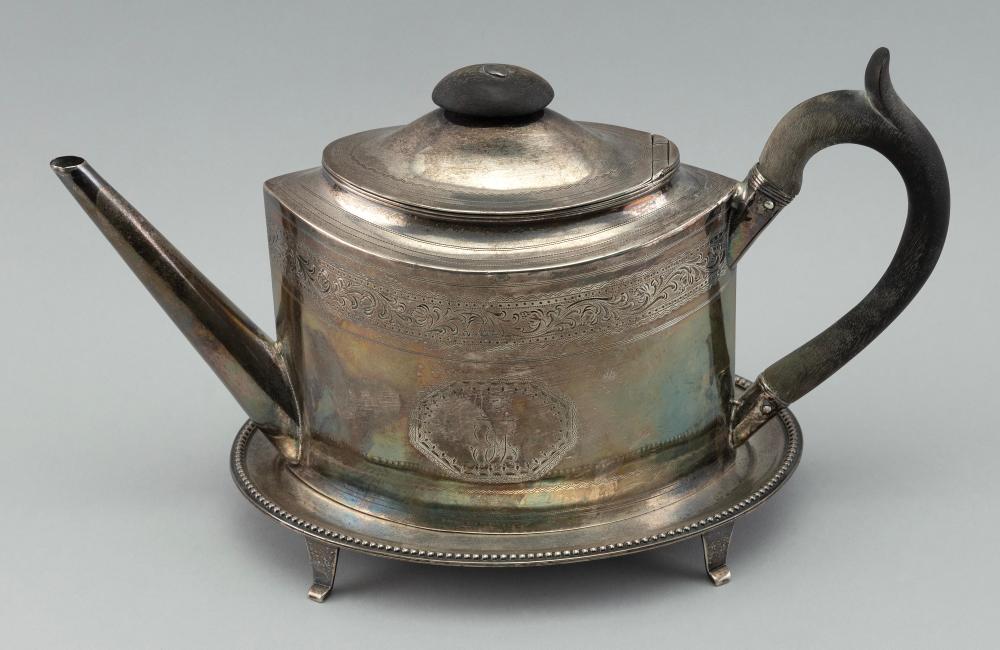 STERLING SILVER TEAPOT AND