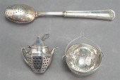 STERLING SILVER 'TEAPOT' FORM