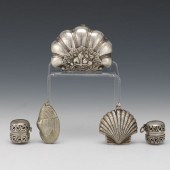 STERLING SILVER, THREE SHELL F