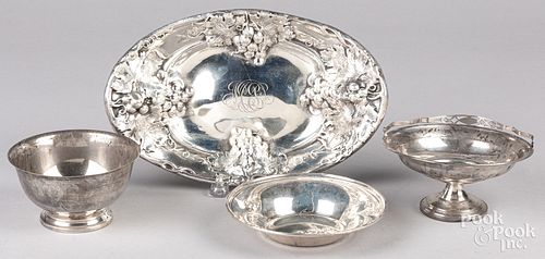 STERLING SILVER TRAY, CA.