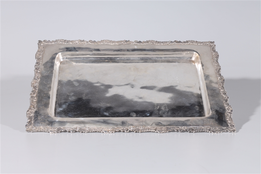 Sterling silver tray marked YUCHANG