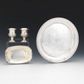 STERLING SILVER TRAY, OCTAGONA