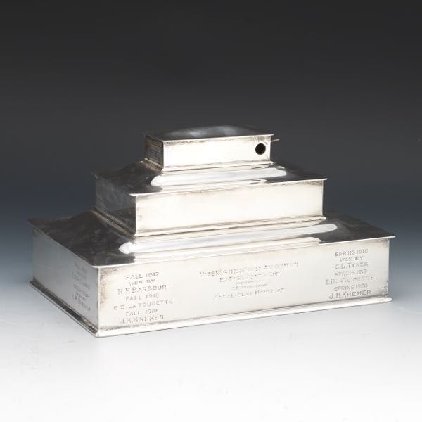 STERLING SILVER TROPHY HUMIDOR 5 ¾"
