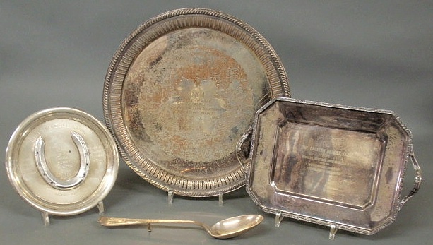 Sterling silver trophy tray