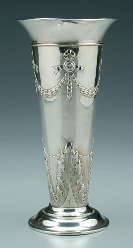 Sterling silver trumpet form