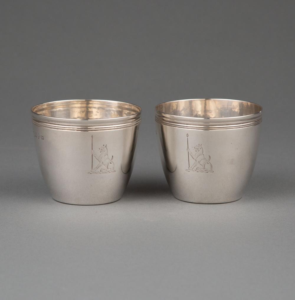 STERLING SILVER TUMBLER CUPS,