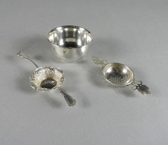 STERLING SILVER TUMBLER & TEA