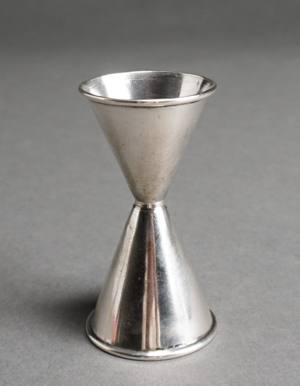 STERLING SILVER TWO-PIECE JIGGER,