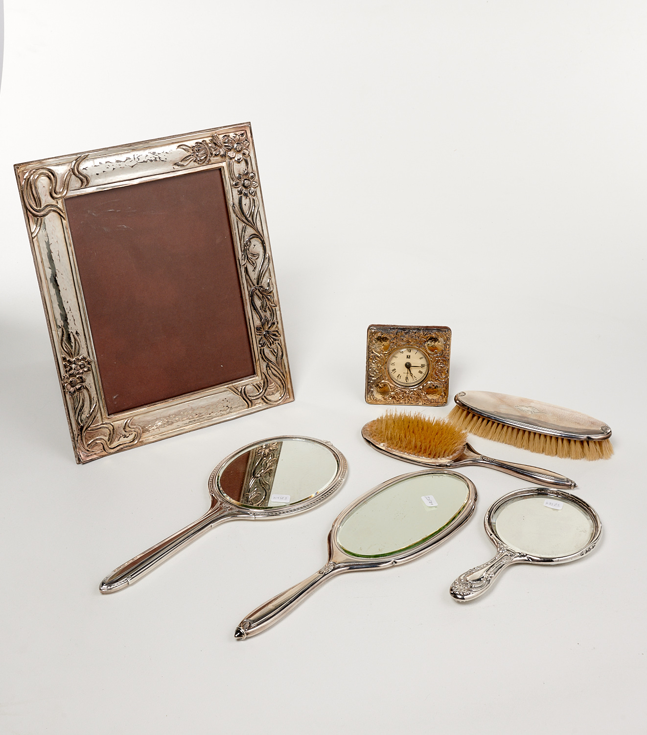 STERLING SILVER VANITY AND DESK