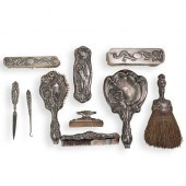 STERLING SILVER VANITY SETDESC