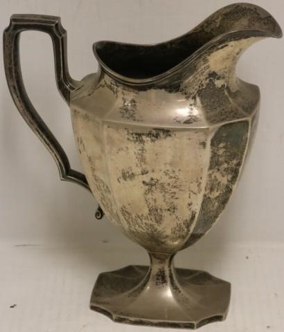 STERLING SILVER WATER PITCHER, 3
