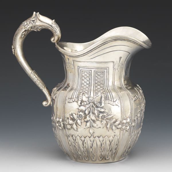 STERLING SILVER WATER PITCHER 9 ½"H