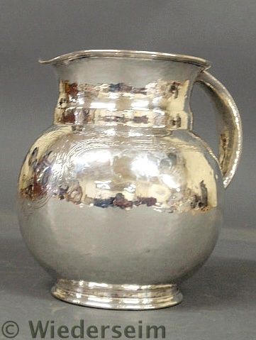 Sterling silver water pitcher by