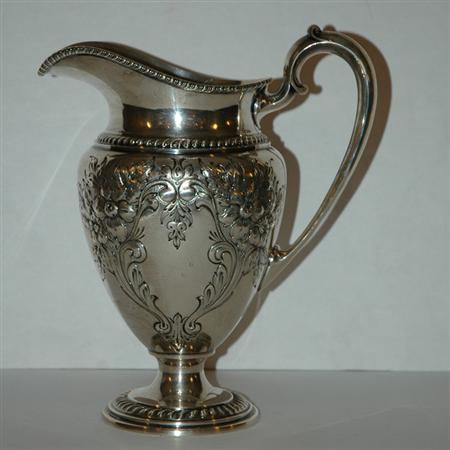 Sterling Silver Water Pitcher 	 