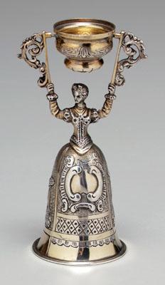 Sterling silver wedding cup, female