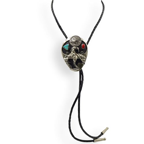 STERLING SILVER WESTERN BOLO