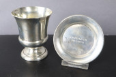 STERLING SILVER WINE CUP AND S