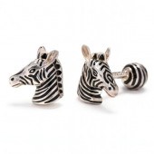 STERLING SILVER ZEBRA MOTIF CU