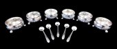 STERLING: SIX ENGLISH SALTS WI