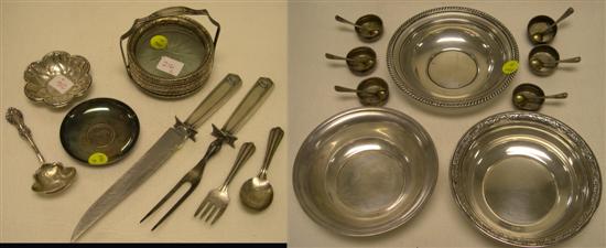 Sterling: Six open salts  six