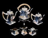 STERLING: SIX PIECE TOWLE ART