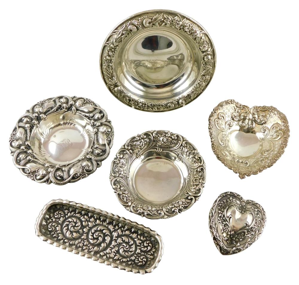 STERLING: SIX PIECES OF STERLING