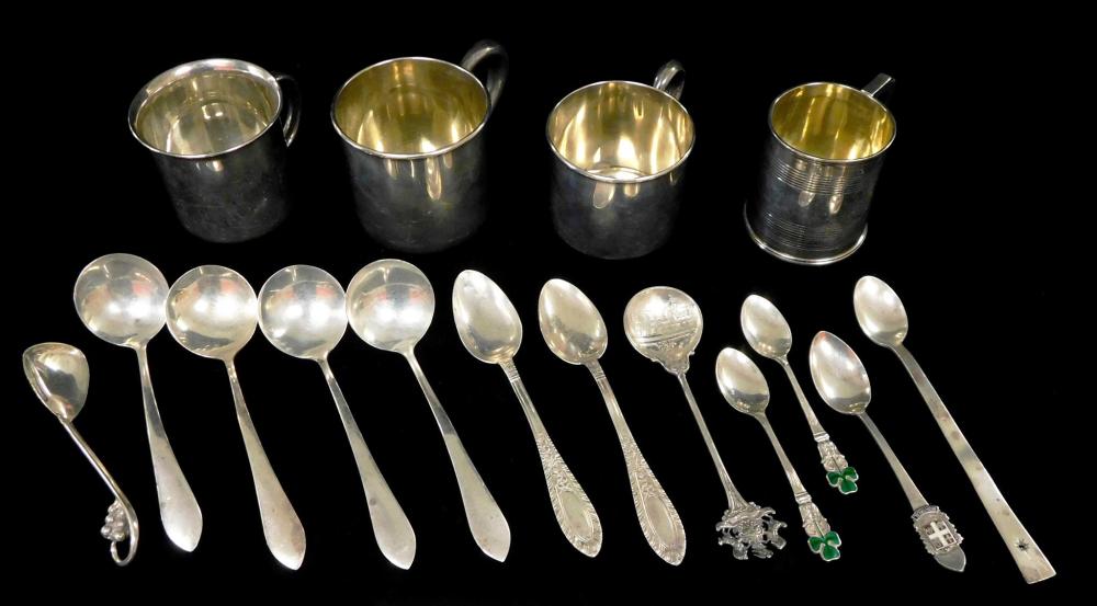 STERLING: SIXTEEN PIECES OF