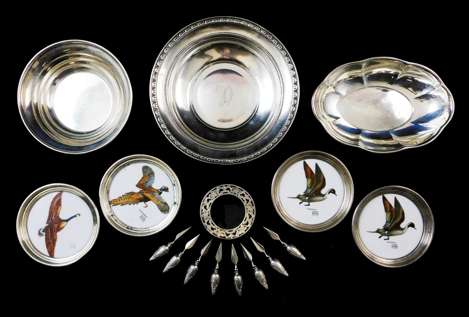STERLING: SIXTEEN PIECES OF