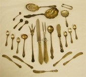 STERLING: Sixty four pieces of