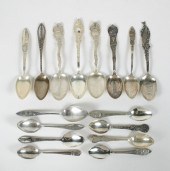 Sterling souvenir spoons: East