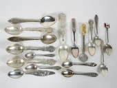 Sterling souvenir spoons: West