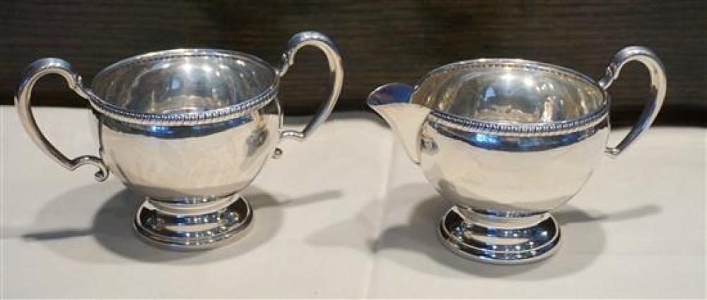 STERLING SUGAR AND CREAMER, 5 OZ