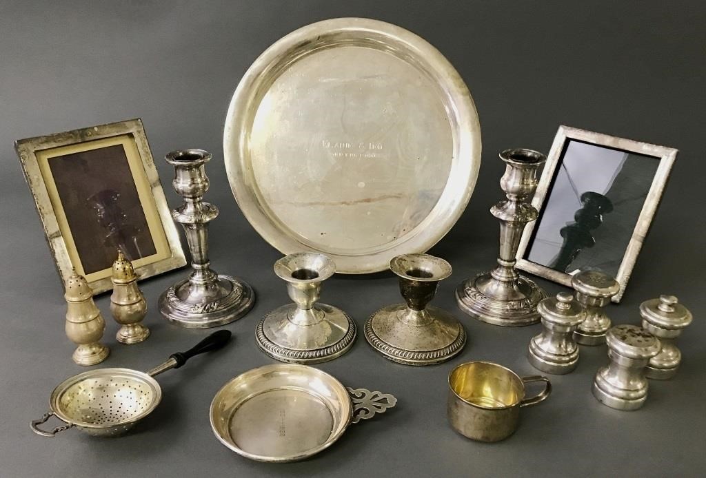 Sterling tableware, weighted