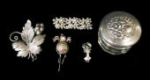 STERLING: TAXCO PIN AND FOUR O