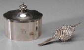 Sterling Tea Box, Strainer Ame