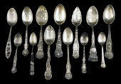 STERLING: THIRTEEN SOUVENIR AN