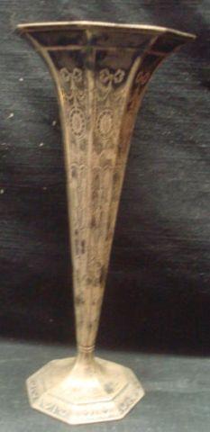 Sterling. Tiffany Art Deco Etched