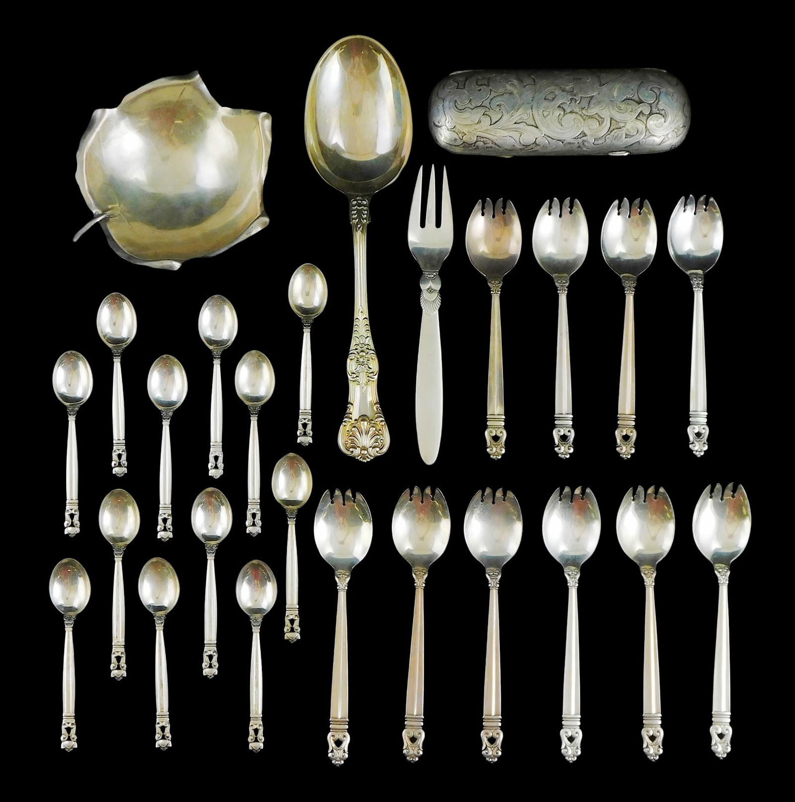 STERLING: TIFFANY, GEORG JENSEN,